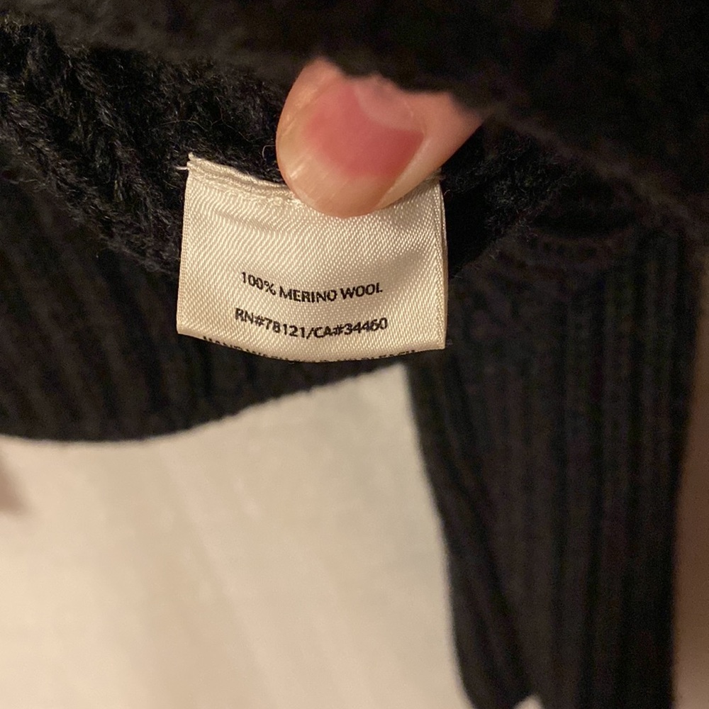 Eileen Fisher 100% Merino Wool Open Front Cardigan Charcoal Gray M - Picture 4 of 7